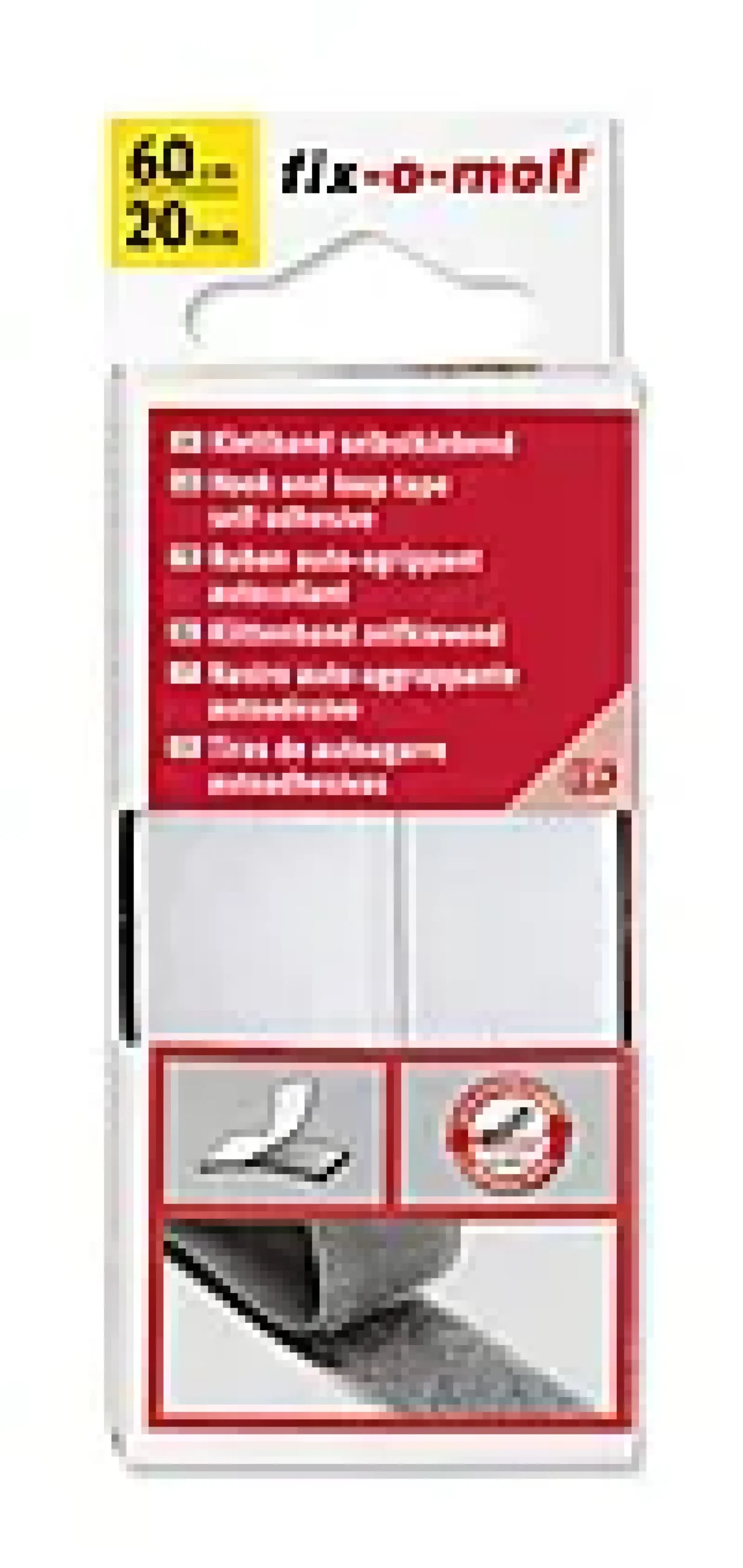 Borrelås selvklebende 25/01 60cm-Fix O Moll Hot