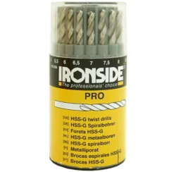 Borsett hss for metall 19 deler pro 1-10mm i box-Ironside Sale