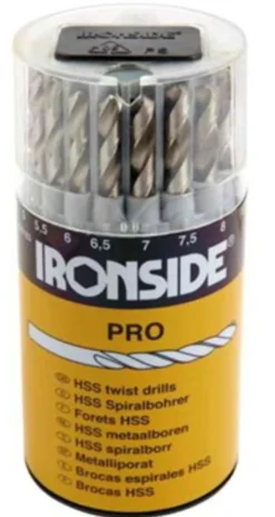 Borsett hss for metall 19 deler pro 1-10mm i box-Ironside Sale