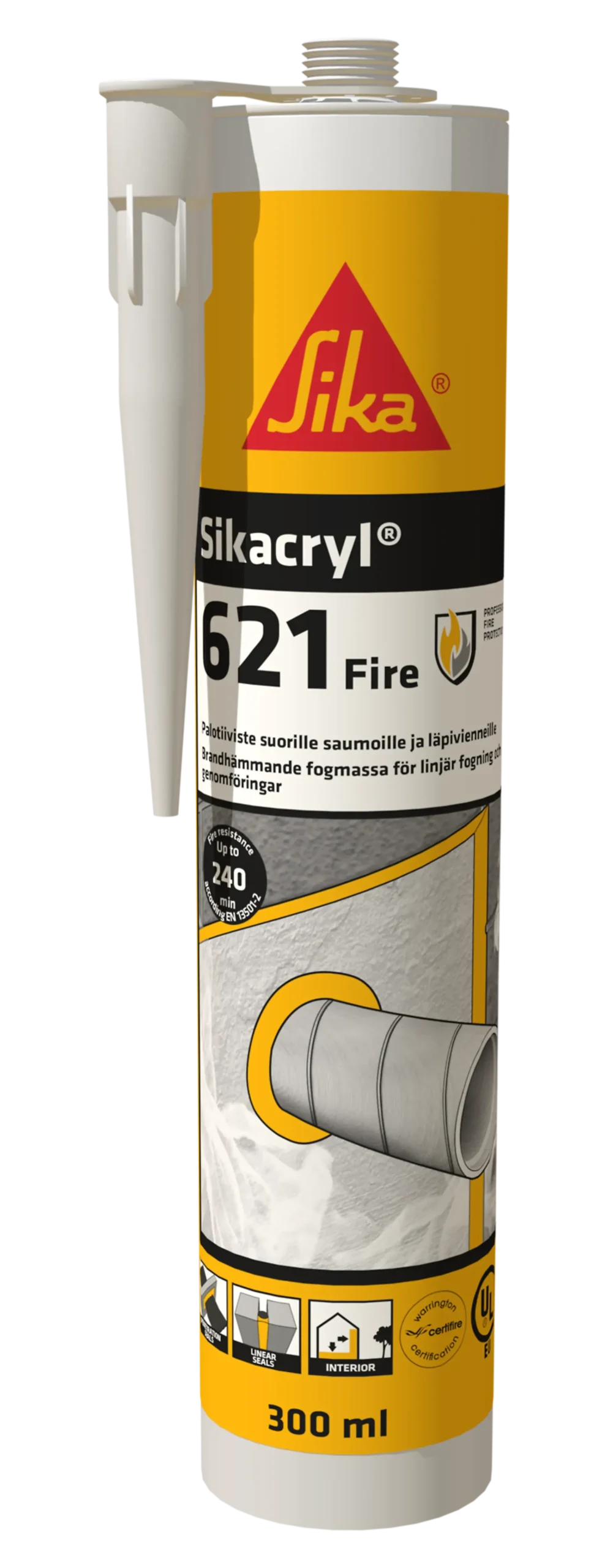 Brannfugemasse Akryl 300ml-Sika Online