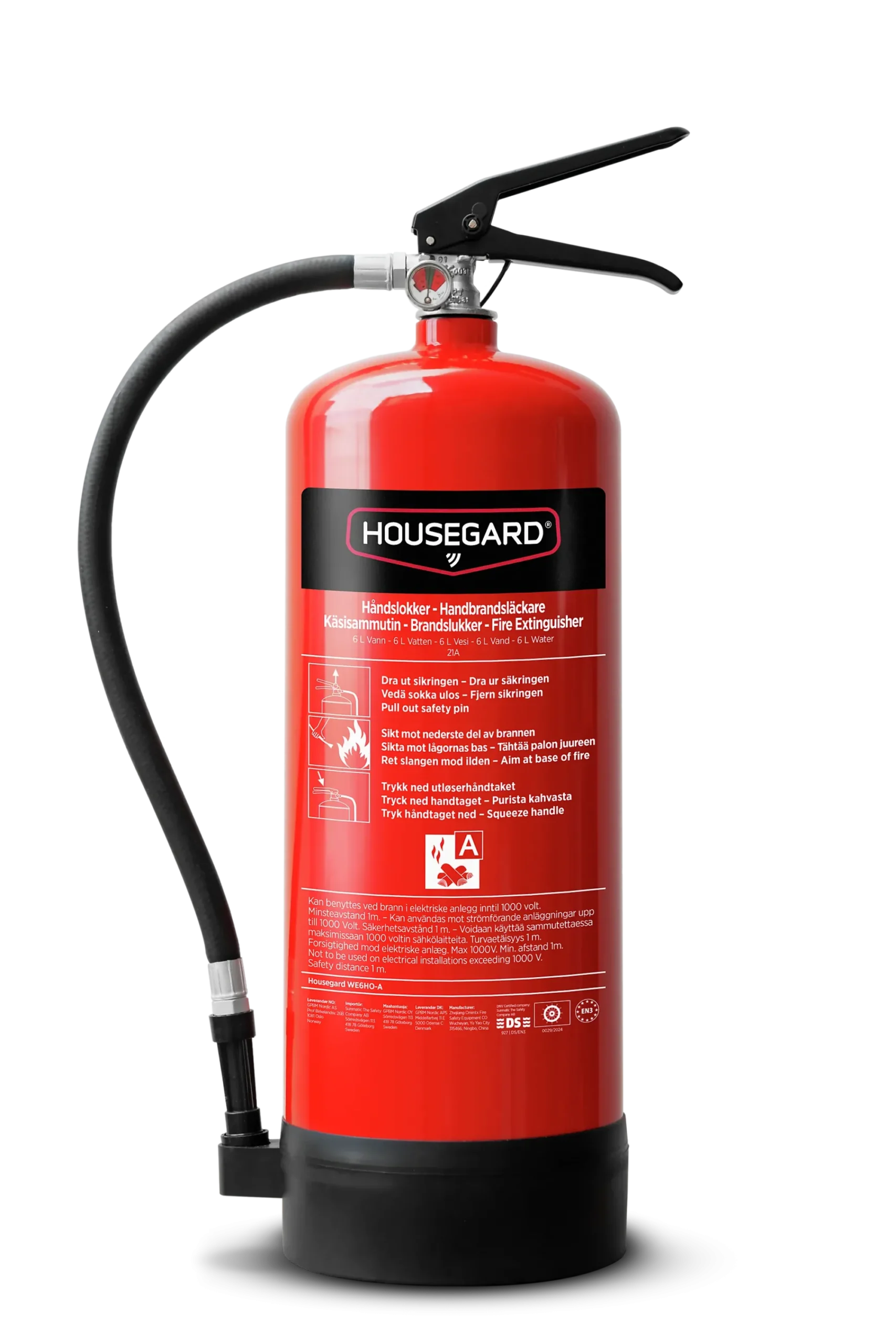 Brannslukker 6L Vann 21A-Housegard Outlet