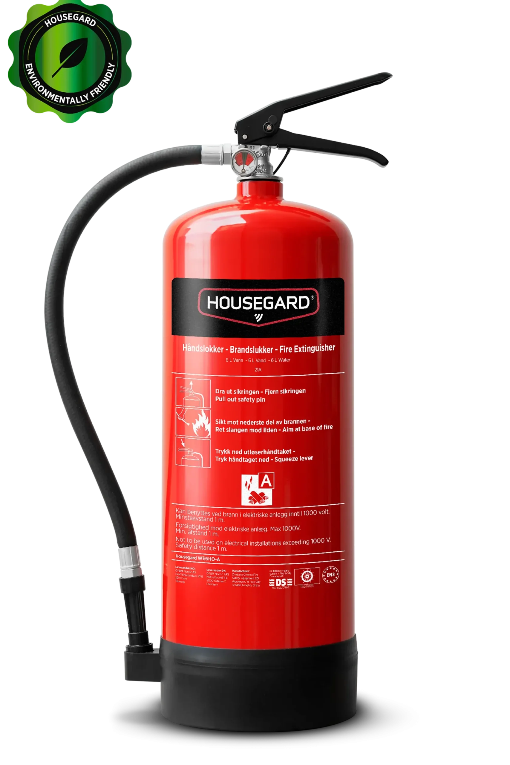 Brannslukker 6L Vann 21A-Housegard Outlet