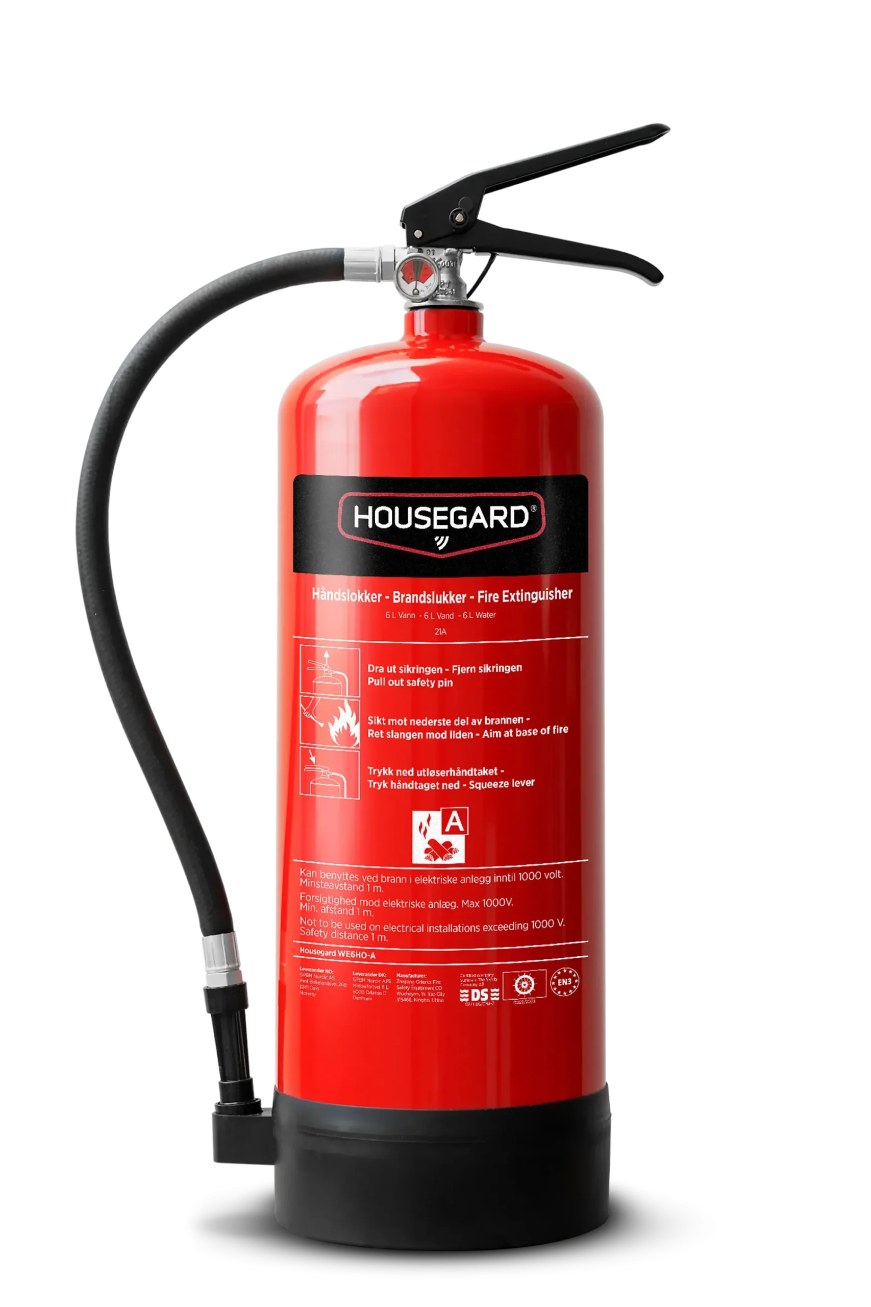 Brannslukker 6L Vann 21A-Housegard Outlet
