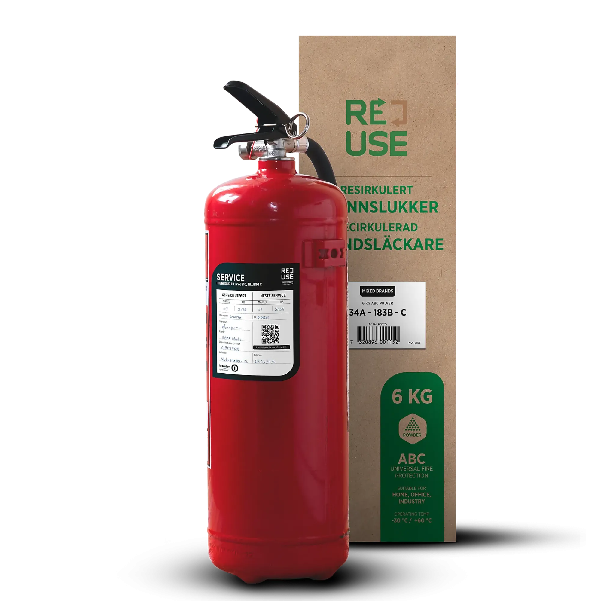 Brannslukker pulver 34A-Reuse Discount