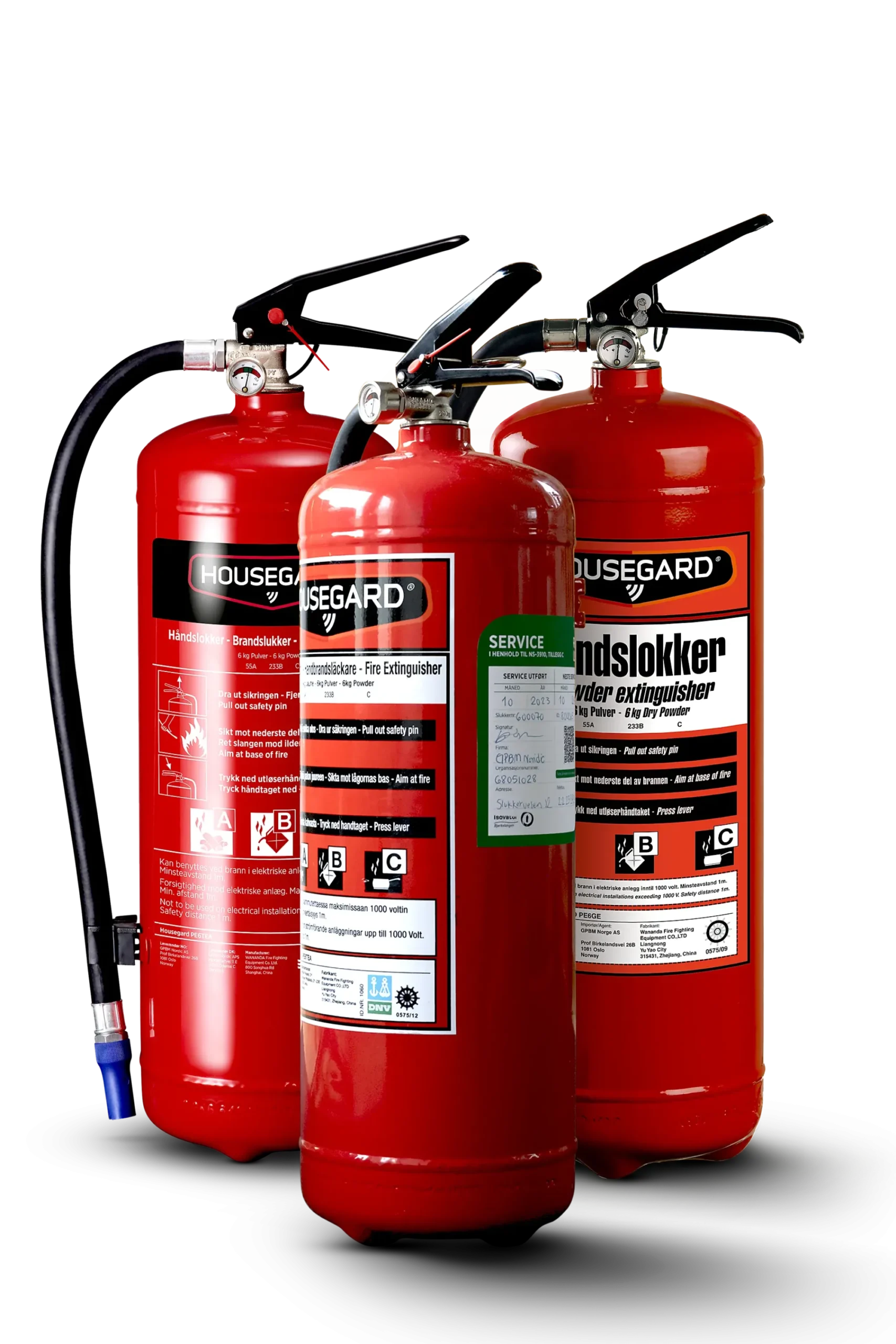 Brannslukker Pulver 6kg 43A-Reuse