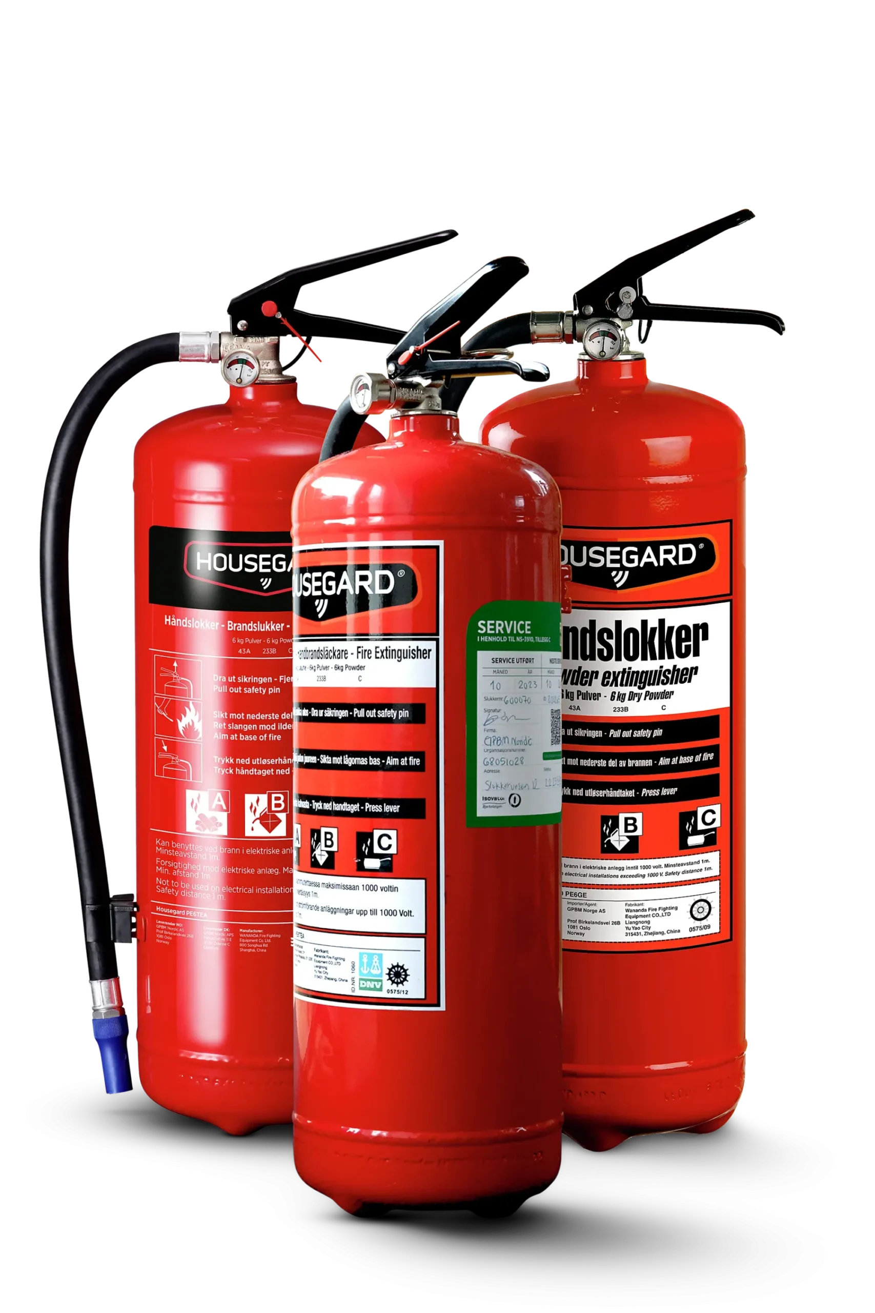 Brannslukker Pulver 6kg 55A ReUse-Housegard Best