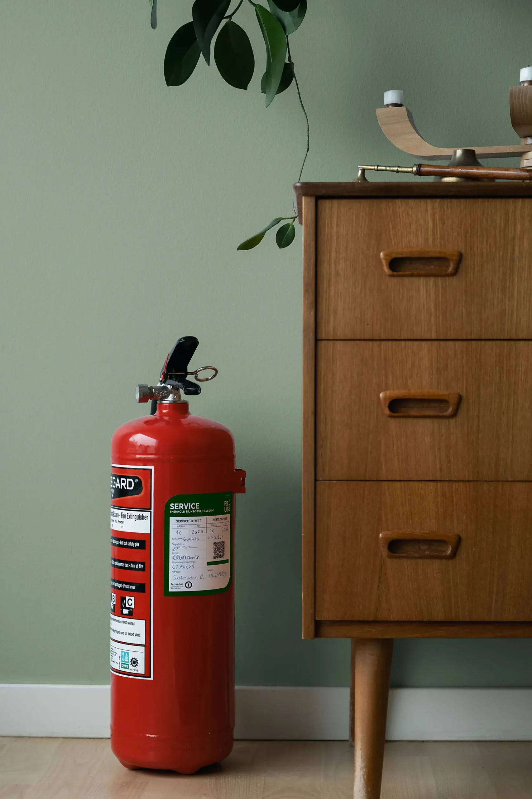 Brannslukker Pulver 6kg 55A ReUse-Housegard Best