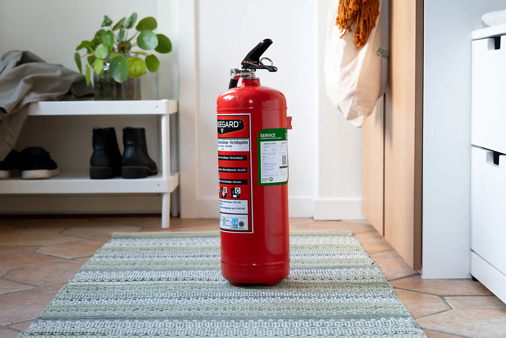 Brannslukker Pulver 6kg 55A ReUse-Housegard Best