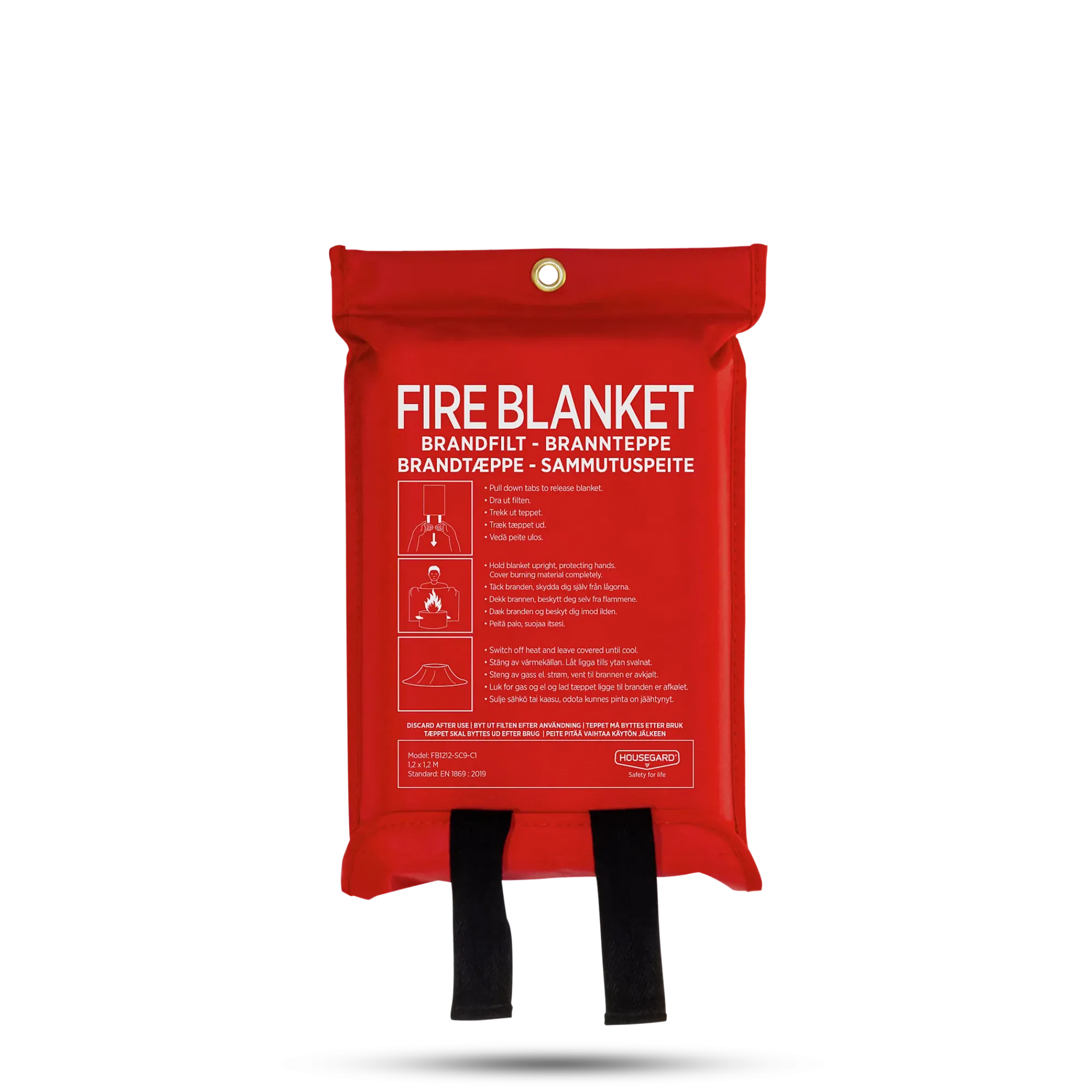 Brannteppe 120x120cm silikonbelagt-Housegard Clearance