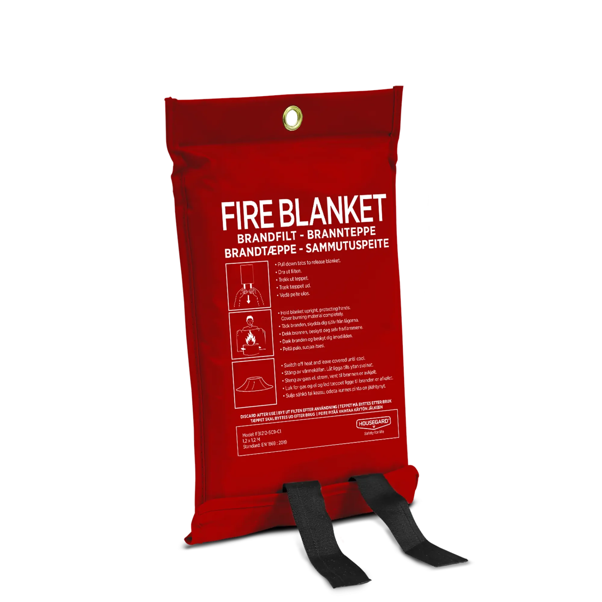 Brannteppe 120x120cm silikonbelagt-Housegard Clearance