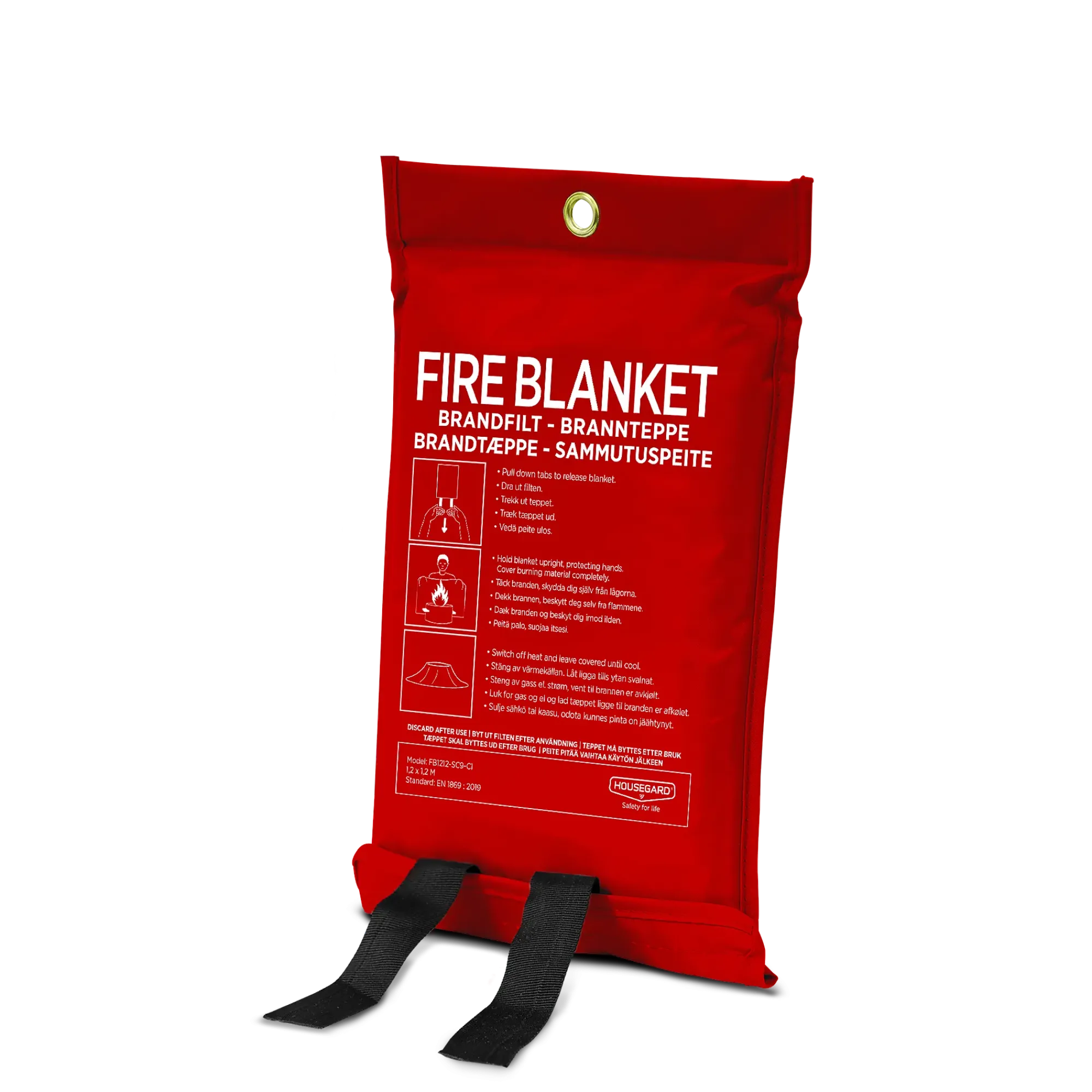 Brannteppe 120x120cm silikonbelagt-Housegard Clearance