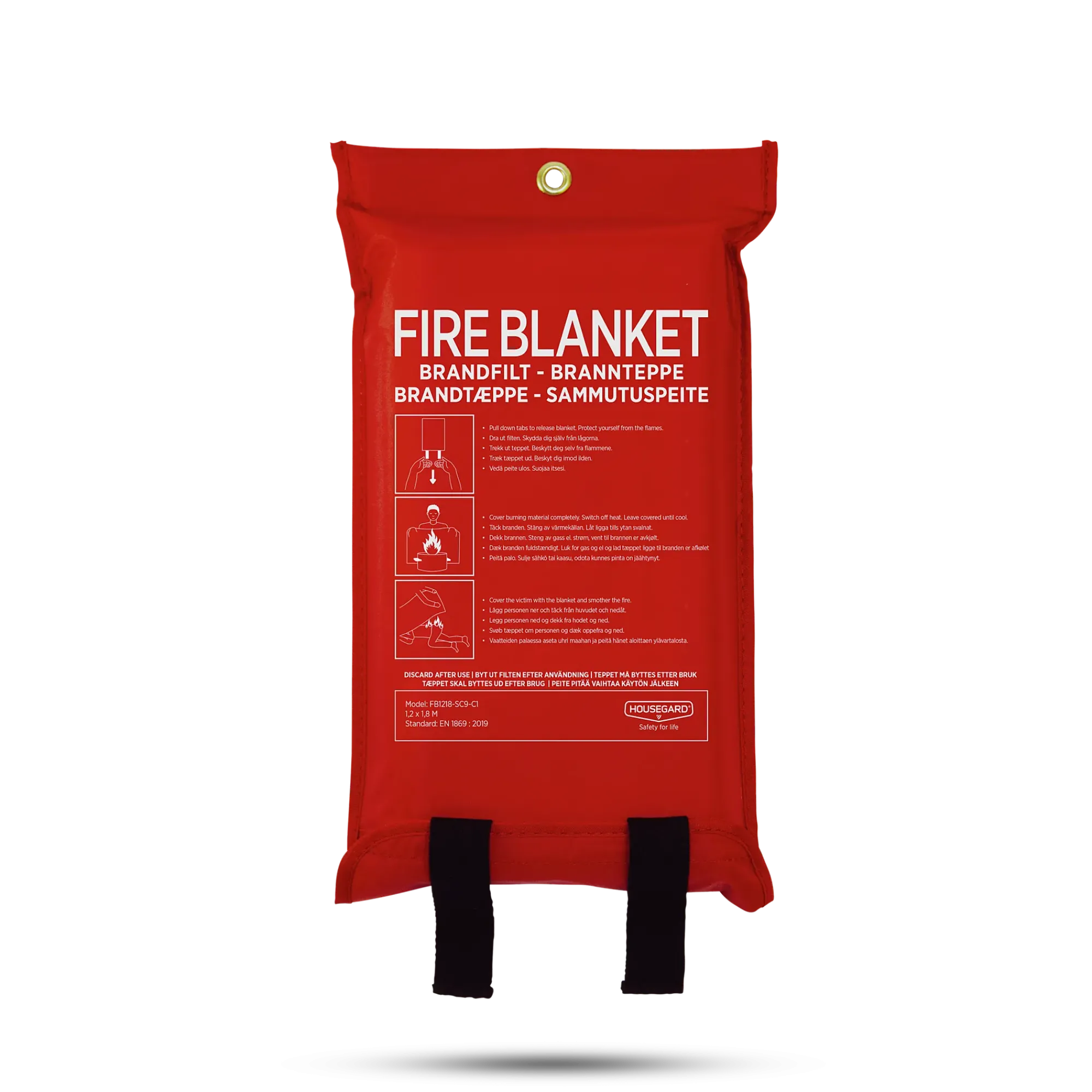 Brannteppe 120x180cm silikonbelagt-Housegard Clearance