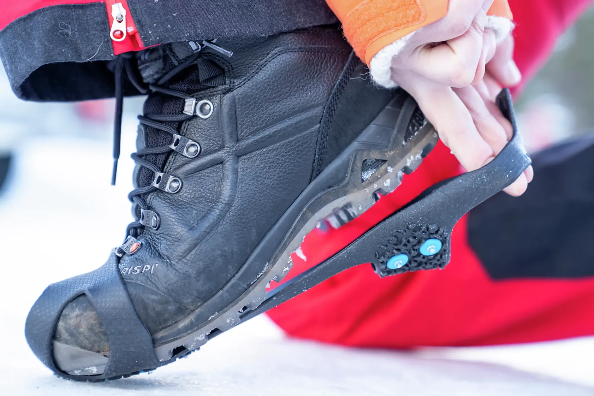 Brodder Walking Large Sort 41-45-Nordic grip