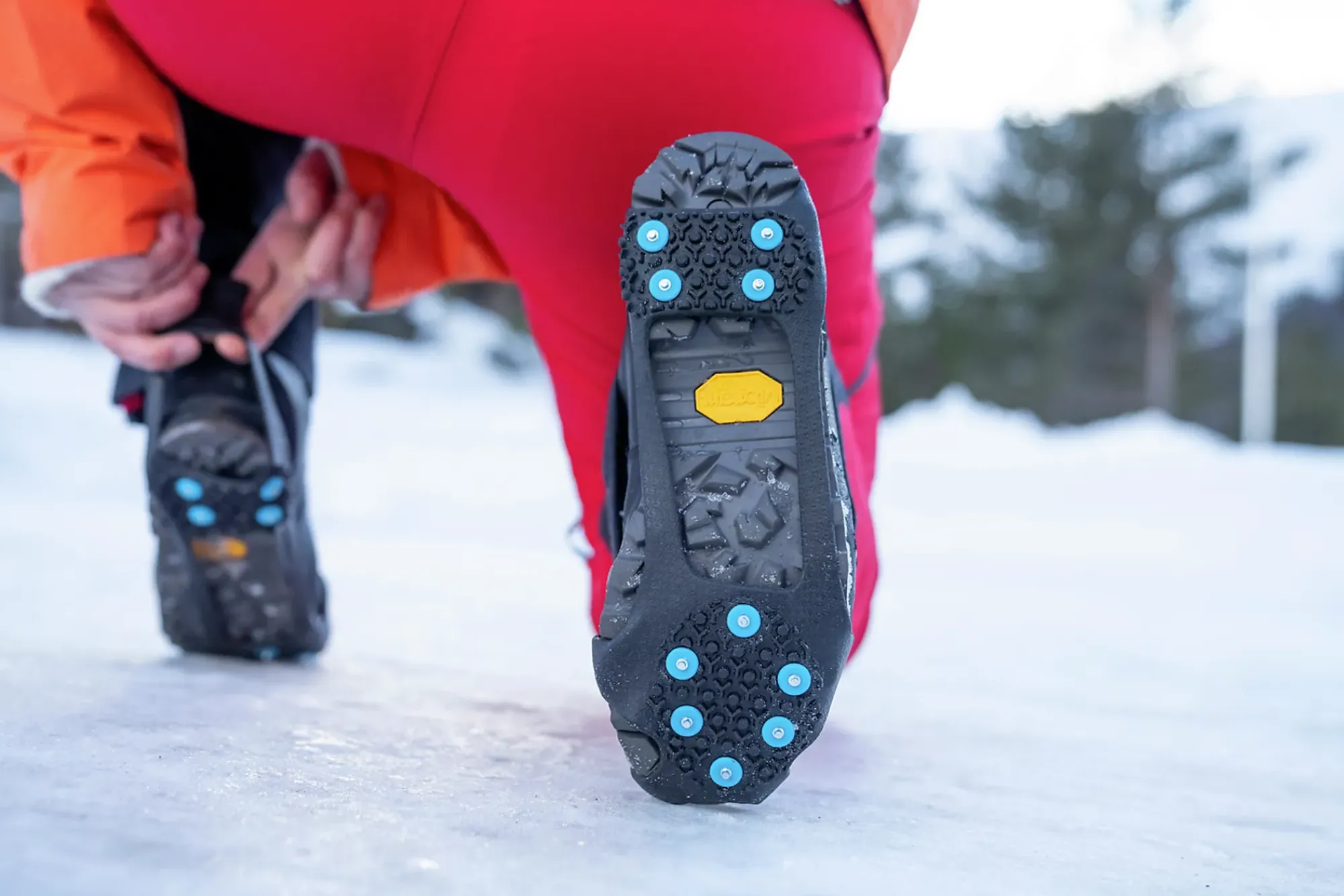 Brodder Walking Large Sort 41-45-Nordic grip