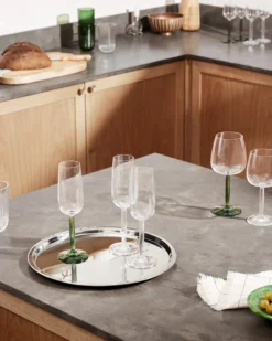 Champagneglass 24cl Grønn 2stk Hammershøi-Kähler New