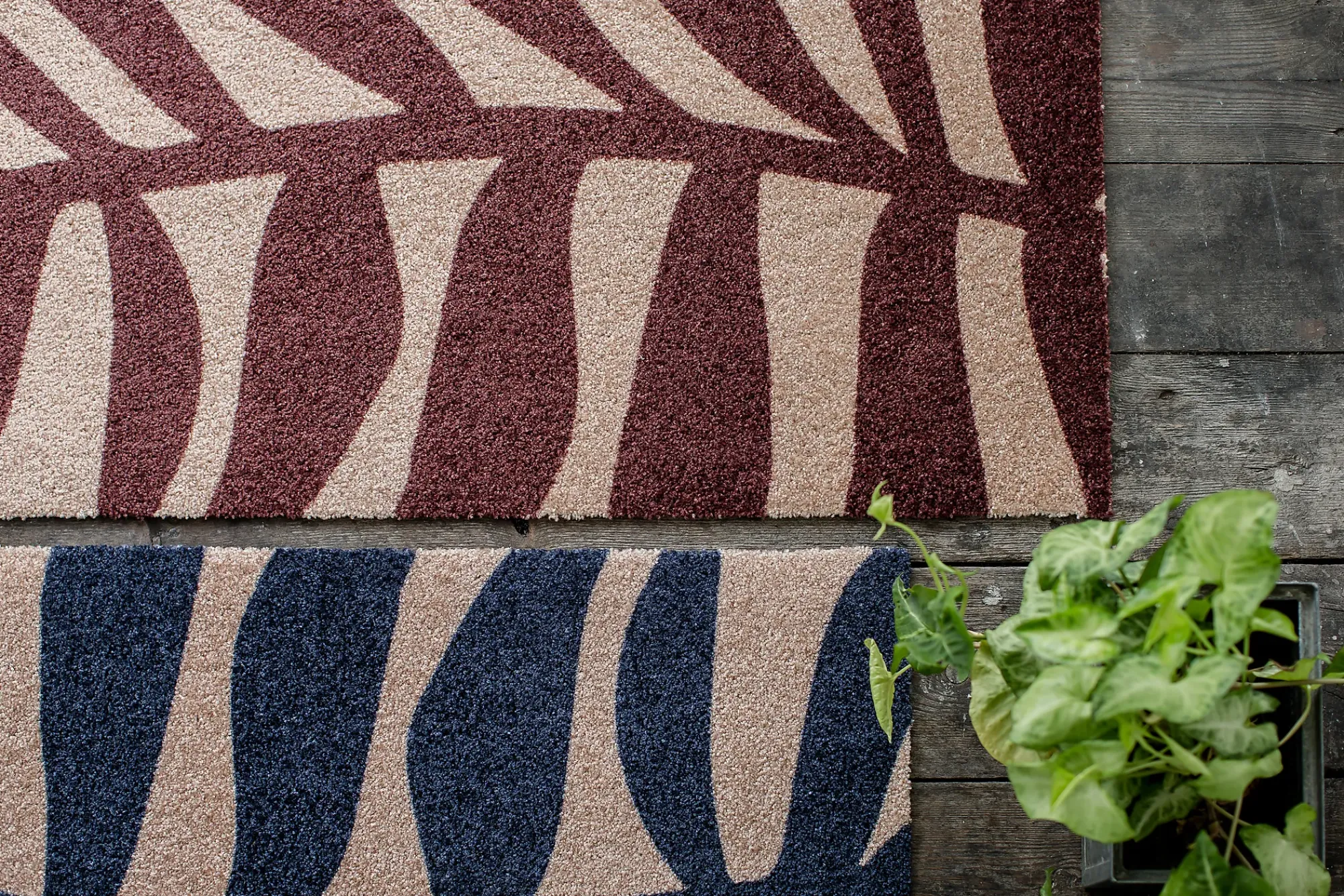 DØRMATTE BLÅ SLITESTERK MED GUMMIERT BAKSIDE 60X90CM- Best