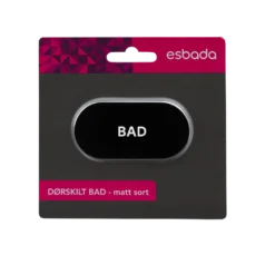 Dørskilt BAD oval-Esbada New