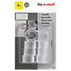 Dørstopper for håndtak transparent 2 hull 15 og 18mm 4stk-Fix O Moll New