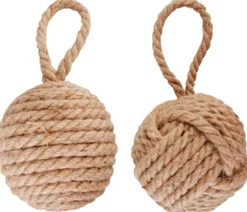Dørstopper/veggbeskytter i Jute knute apehånd 1,8kg-Fix O Moll New
