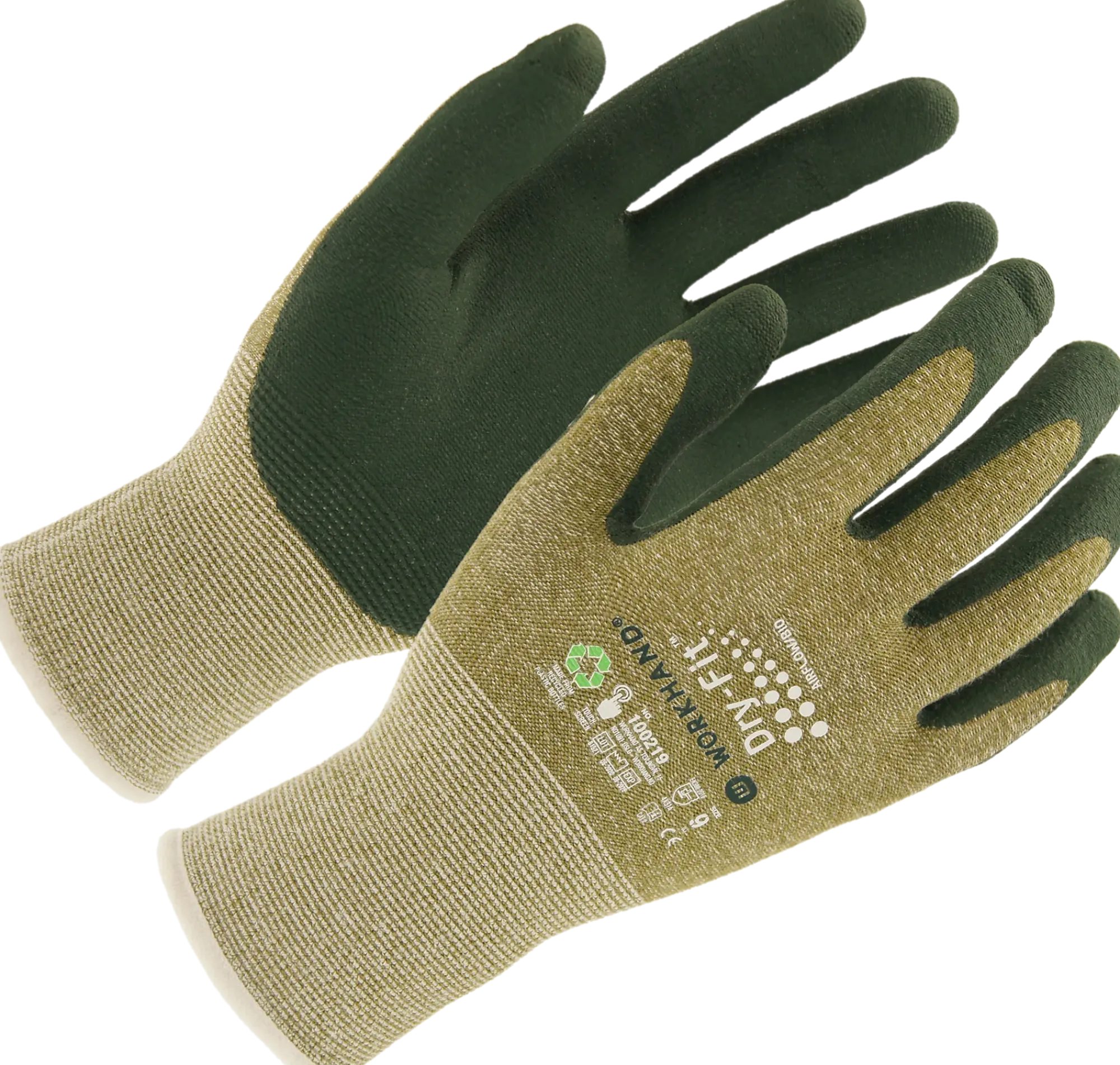 DRY-FIT AIRFLOW/BIO 100219 NEDBRYTBAR NITRIL. STR.8-Workhand Best
