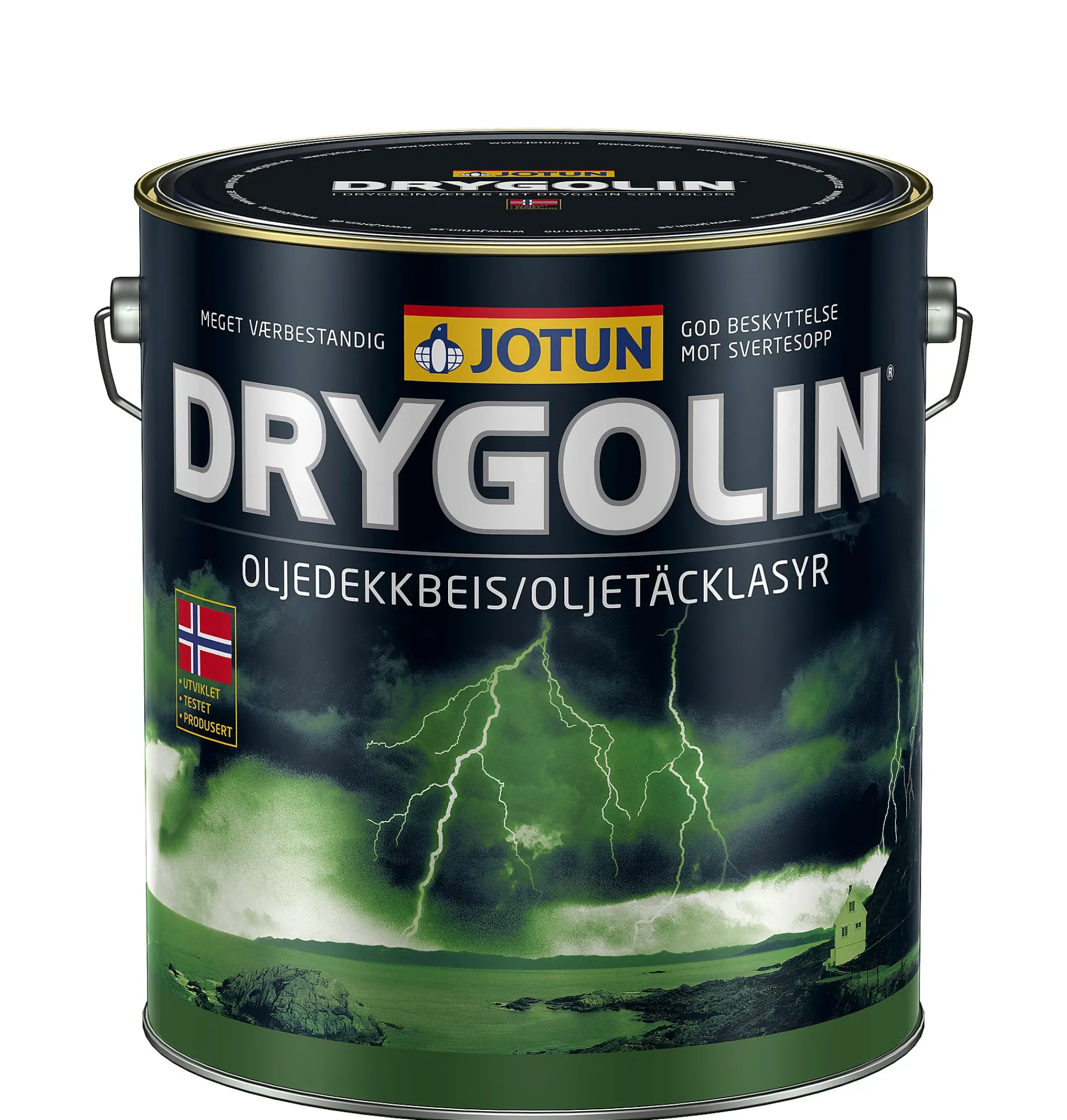 Drygolin Oljedekkbeis hvit 10l-Jotun