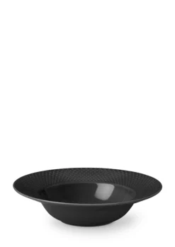 Dyp tallerken Ø24,5cm Rhombe Earth Slate-Lyngby porcelæn Sale