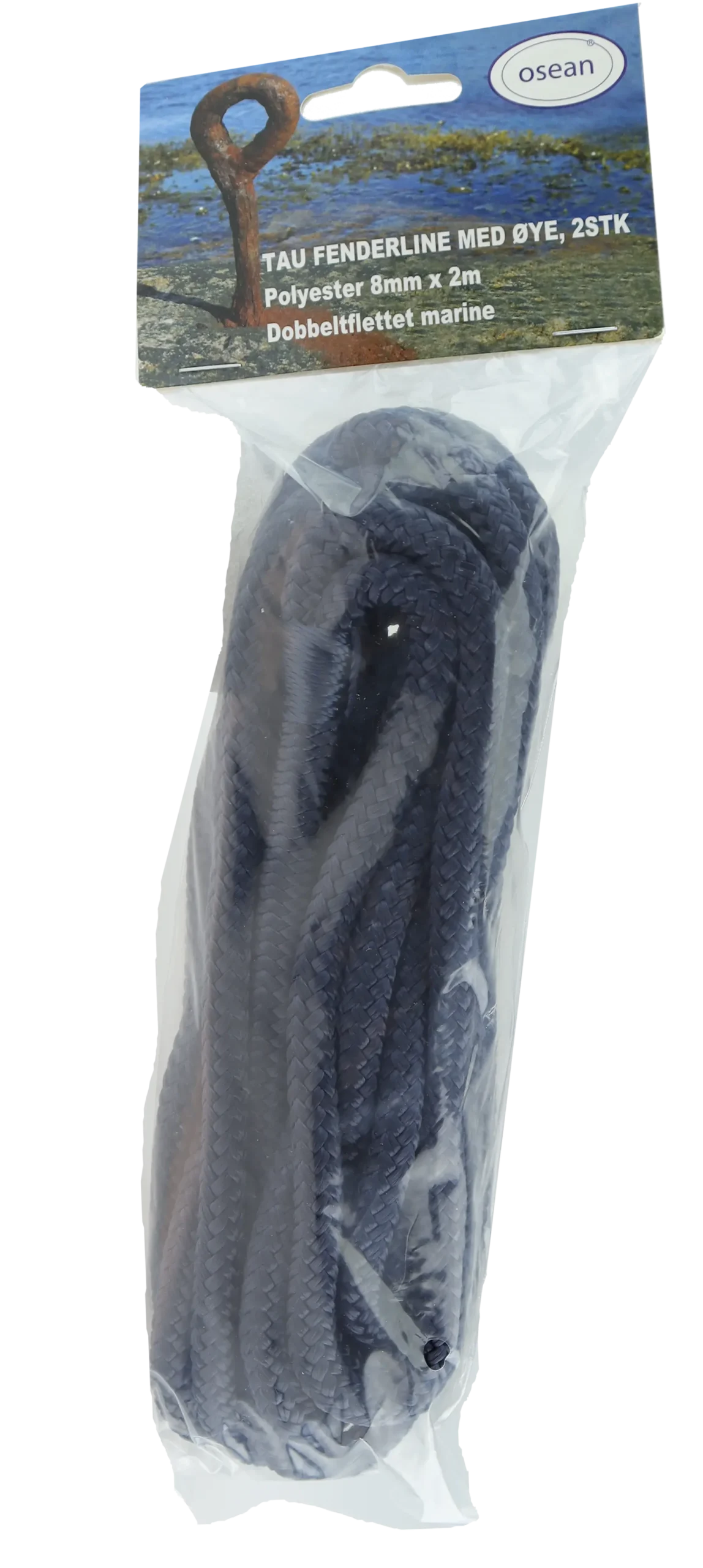 Fenderline flettet polyester 8mmx2m 2stk- Hot