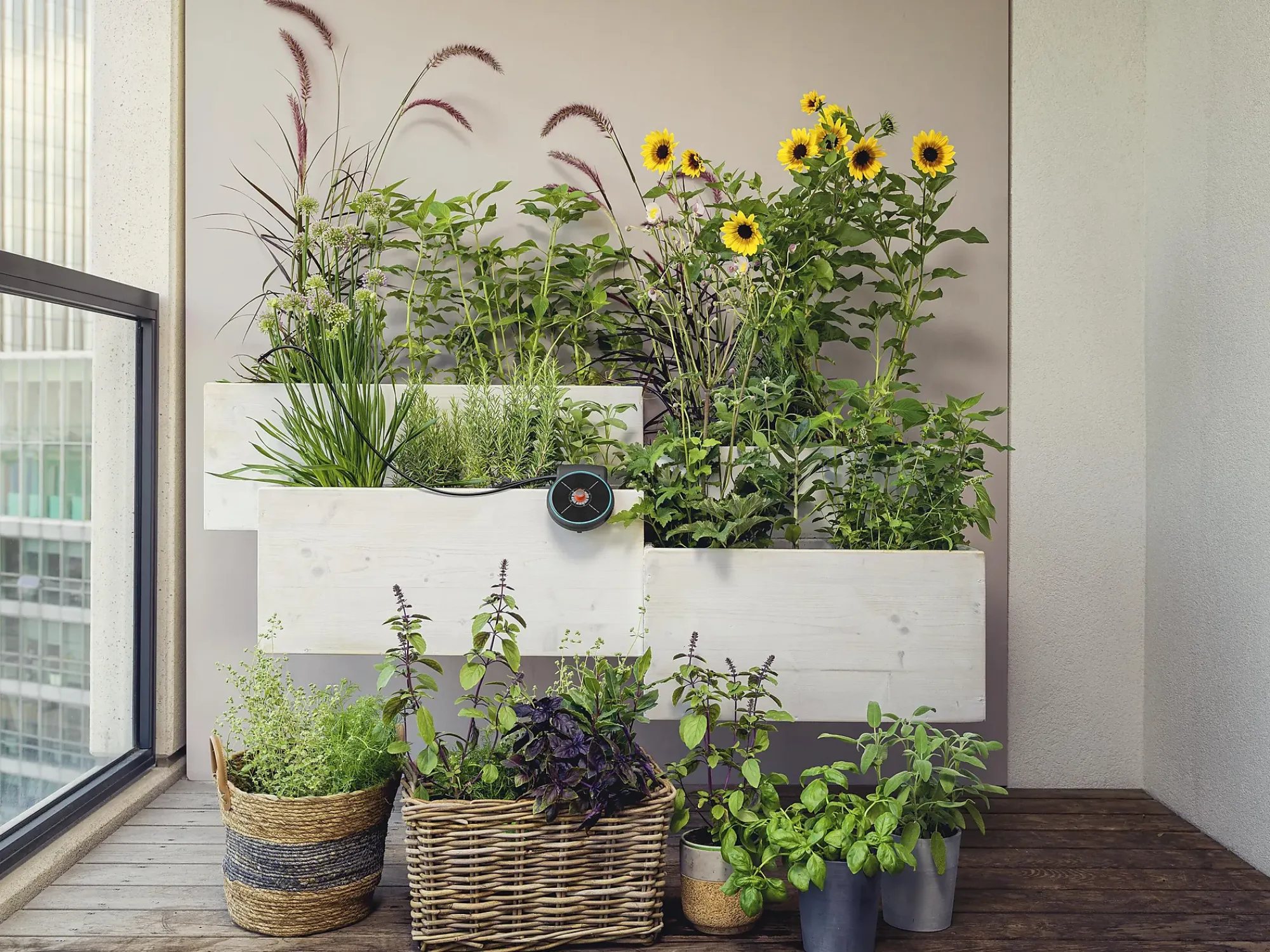 Ferie og balkongvanningssett Aquabloom-Gardena Hot