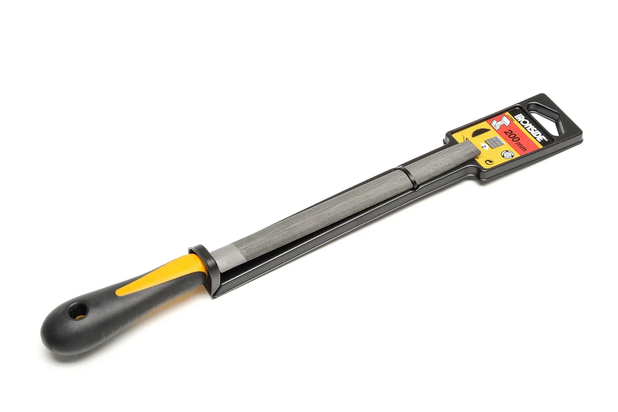 Fil halvrund 8" Medium Grov 200mm-Ironside