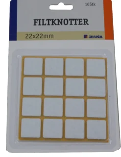 Filtknott hvit 22x22mm 1stk-Jernia Hot
