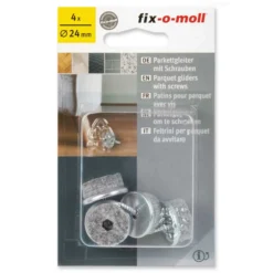 Filtknott i 100% ull med skrue 24mm-Fix O Moll New