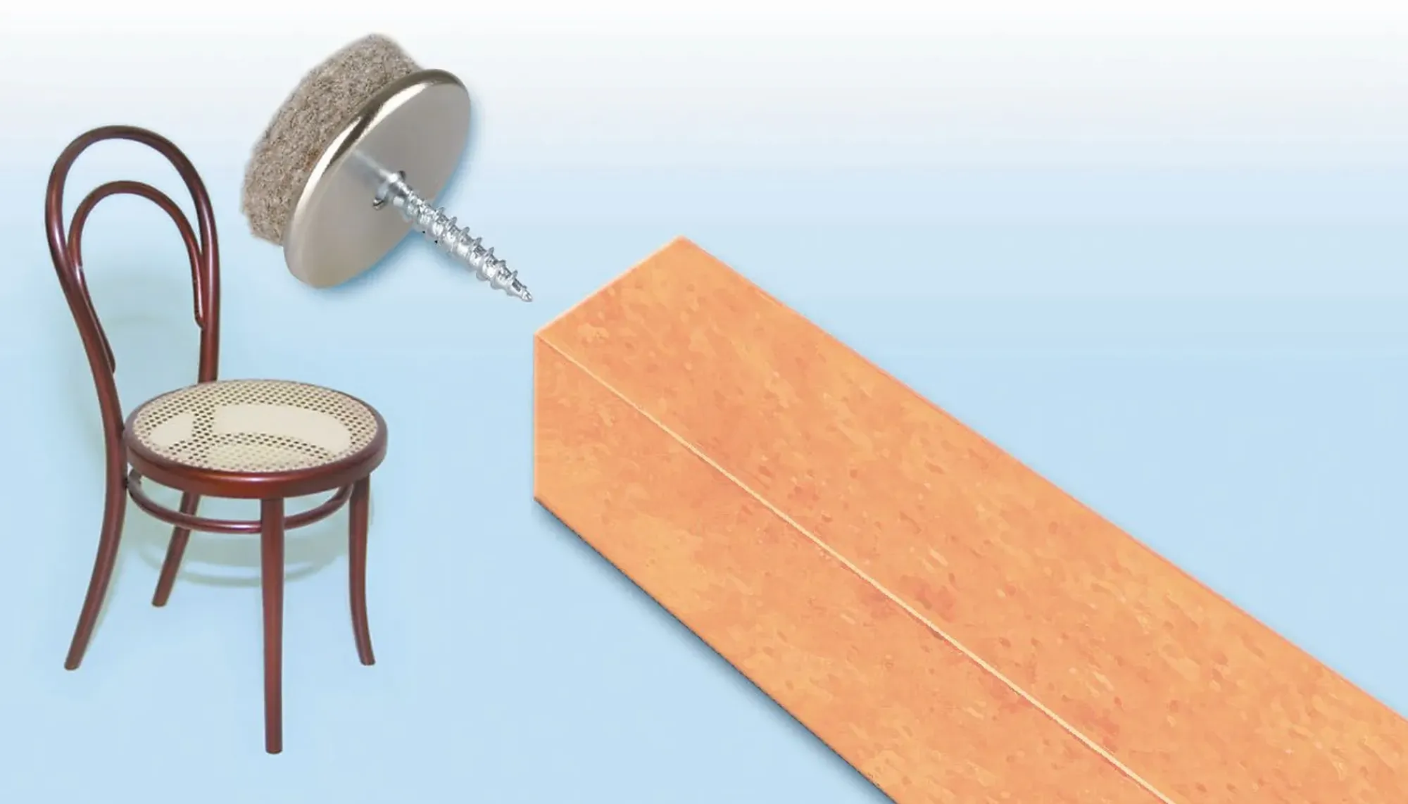 Filtknott i 100% ull med skrue 28mm-Fix O Moll