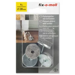 Filtknott i 100% ull med skrue 28mm-Fix O Moll