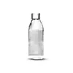 Flaske Glass Silver 1L-Mysoda Clearance