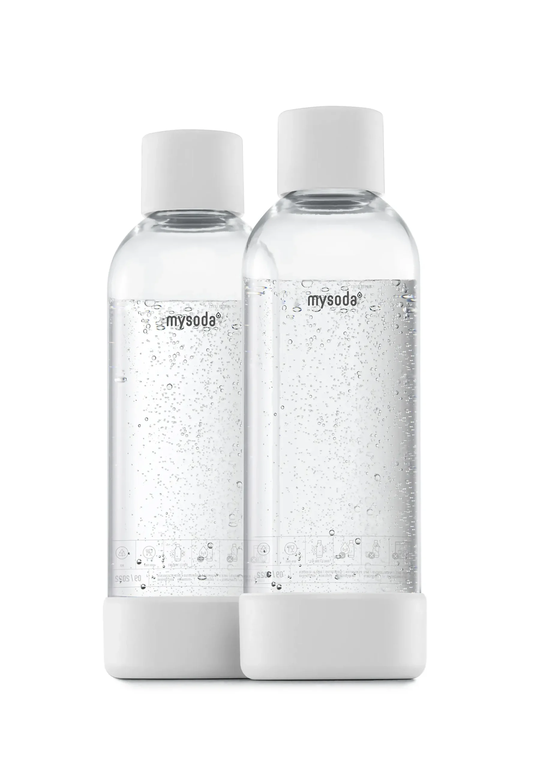 Flaske White 1L 2stk-Mysoda New