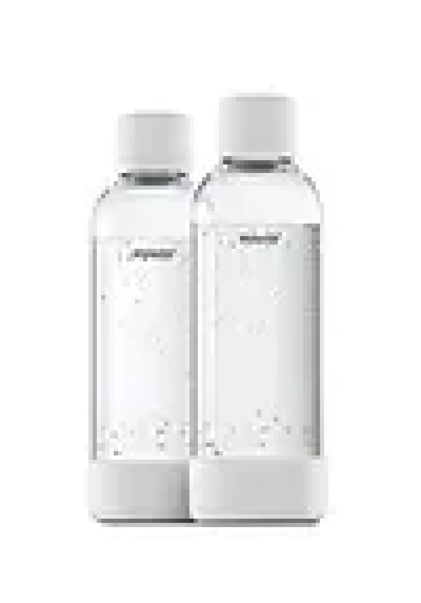 Flaske White 1L 2stk-Mysoda New