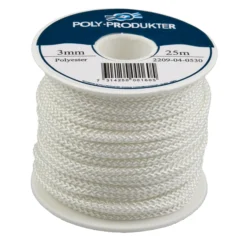 Flettet polyesterline 3.00mmx25m-Poly Produkter New
