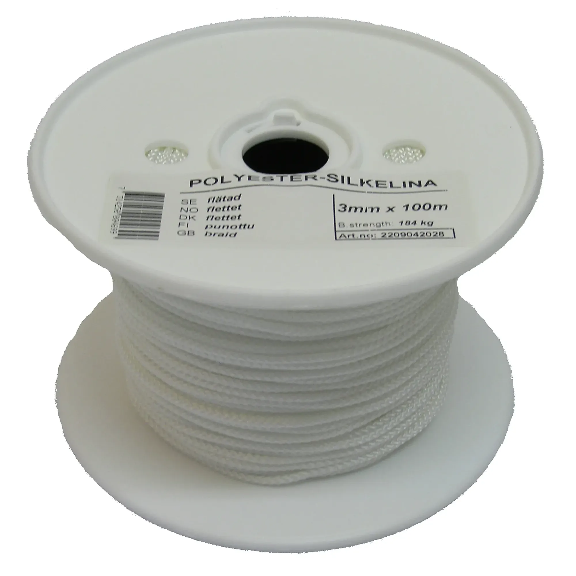 Flettet polyesterline 3.00mmx100m-Poly Produkter