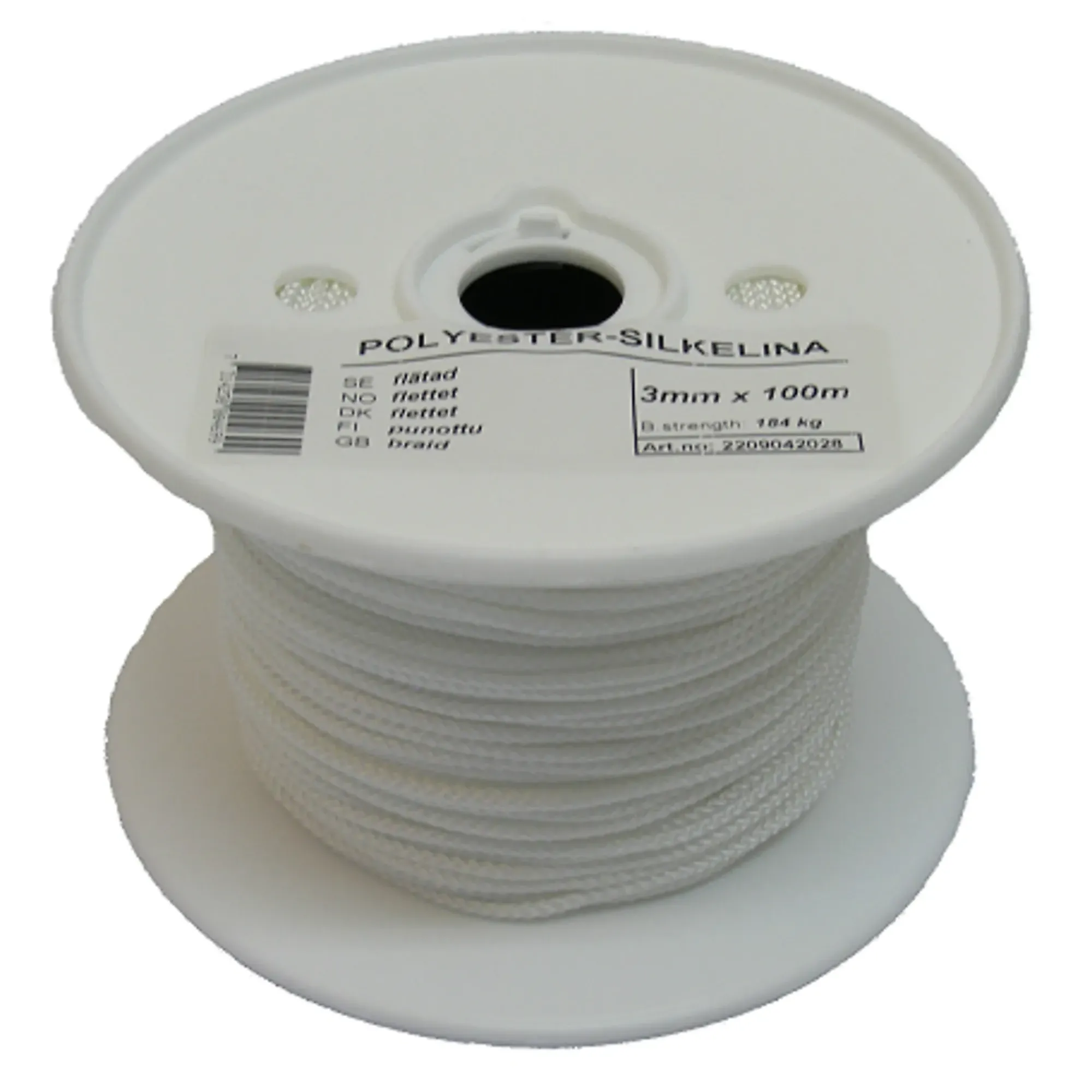 Flettet polyesterline 3.00mmx100m-Poly Produkter