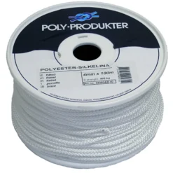 Flettet polyesterline 4.00mmx100 m-Poly Produkter Online