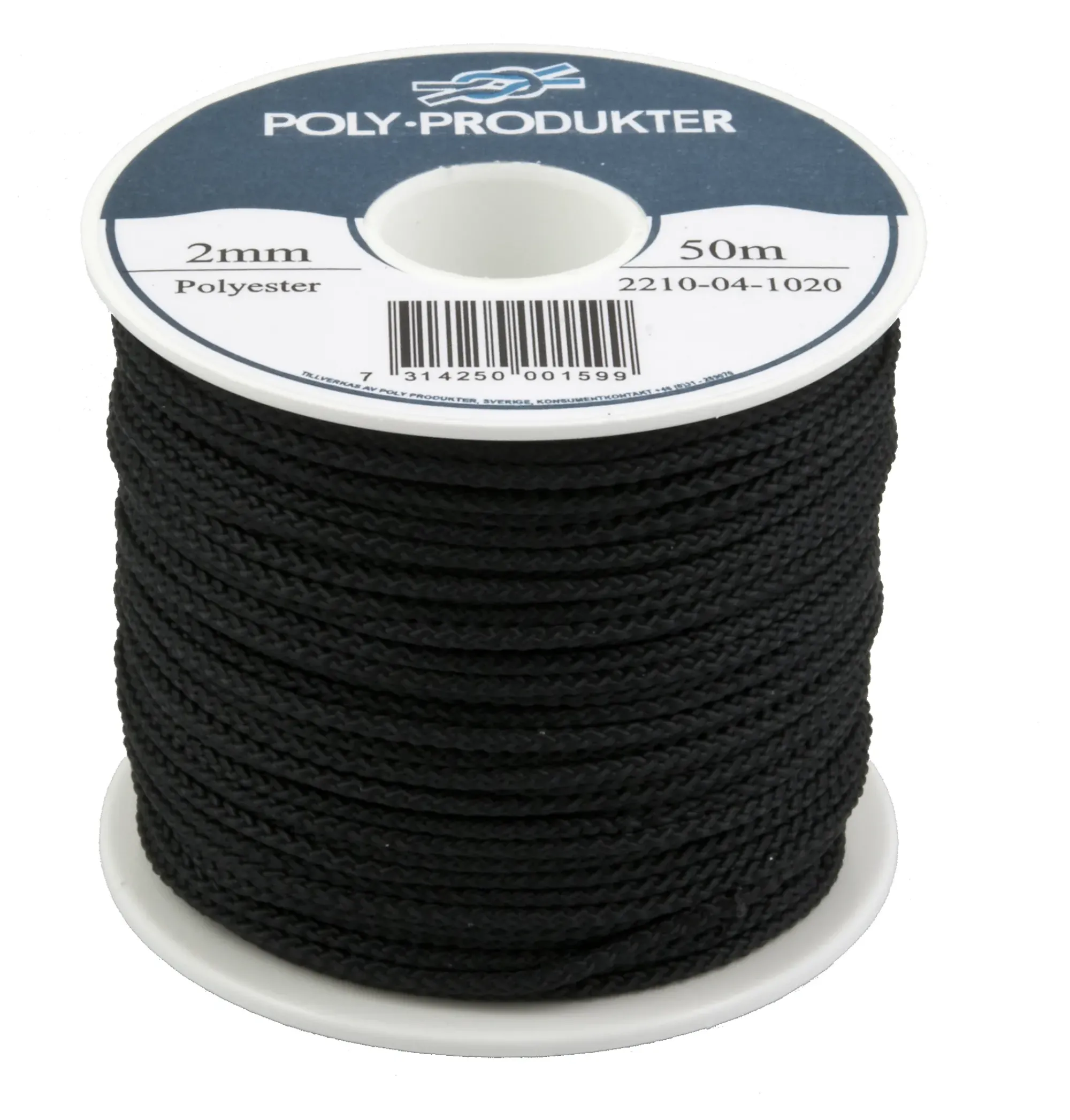 Flettet polyesterline 2.00mmx50m-Poly Produkter Clearance