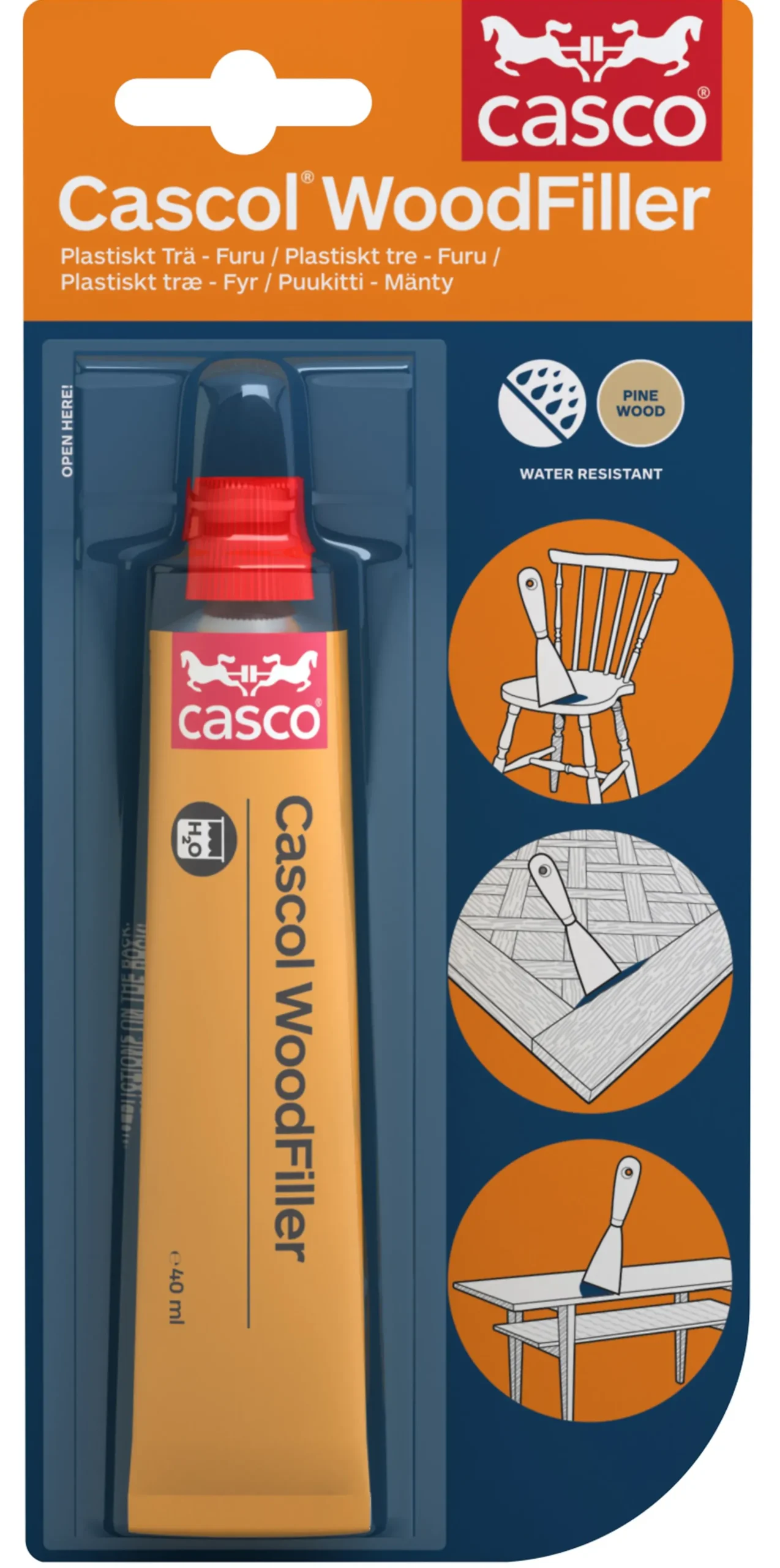 Form Woodfiller Eik 40ml-Casco Discount