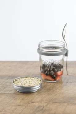 Frokostsett med skje i gaveeske 0,35l-Kilner Clearance