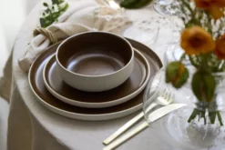 Frokosttallerken North 21cm Matte Hvit/Matt Bark-Studio round Online