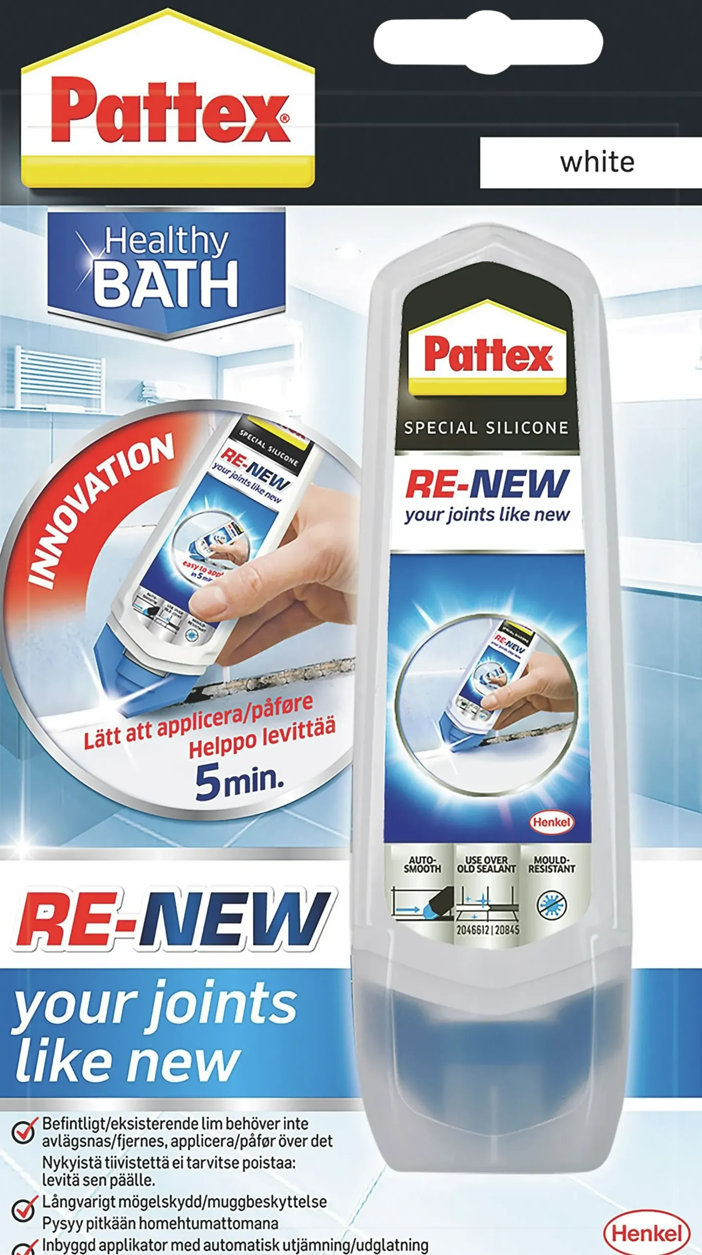 Fugefornyer hvit 80ml-Pattex Outlet