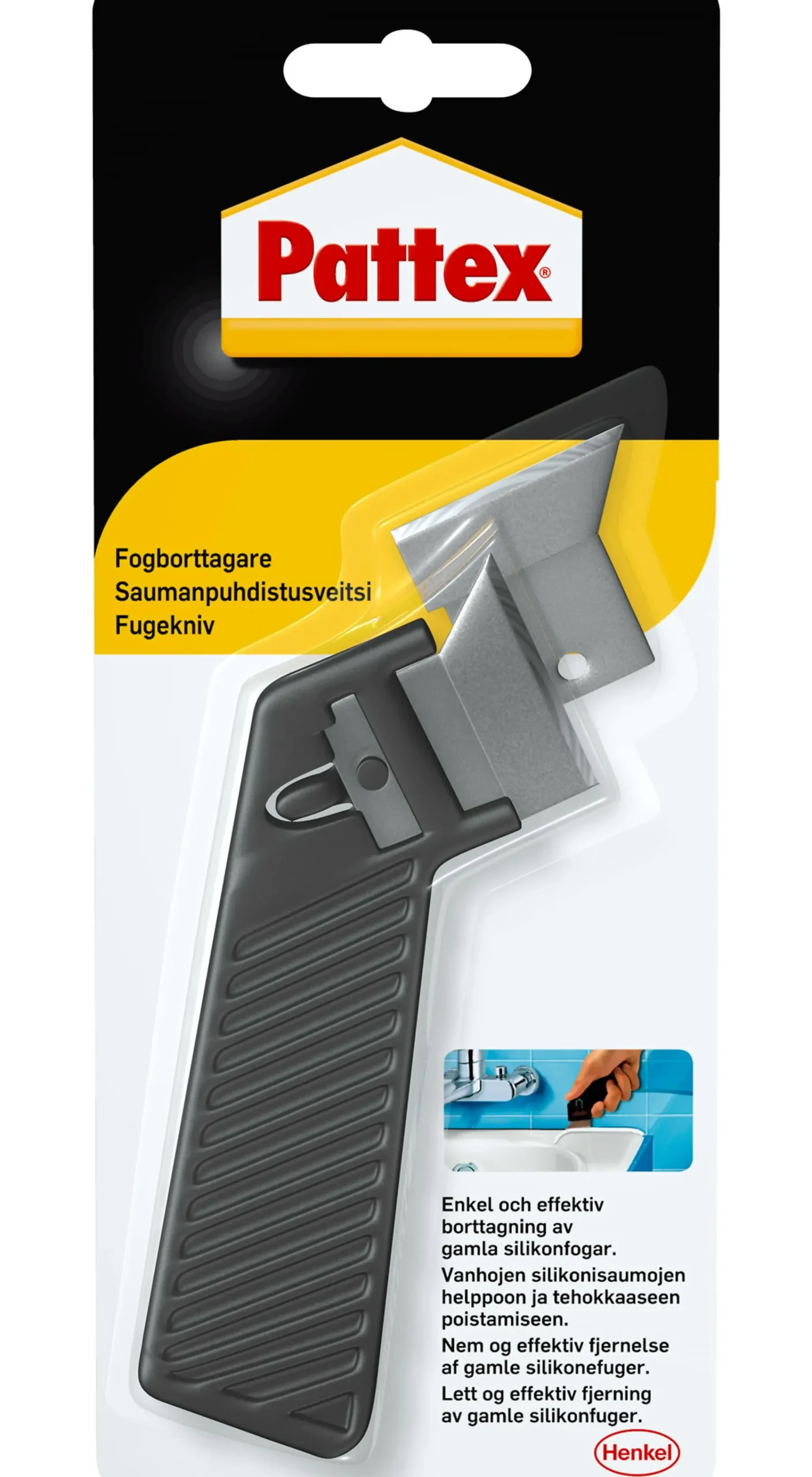 Fugekniv med 2 knivblader-Pattex