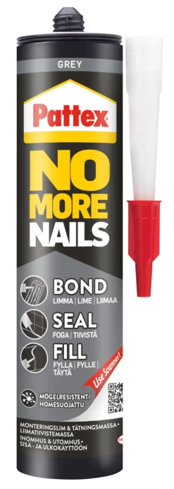 Fugelim Bond-Seal-Fill Grå 280ml-Pattex Hot