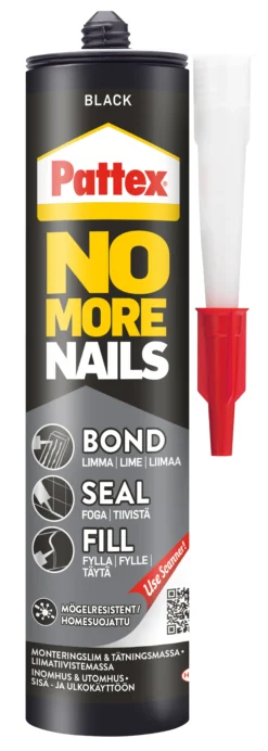 Fugelim Bond-Seal-Fill SVART 280ml-Pattex Outlet