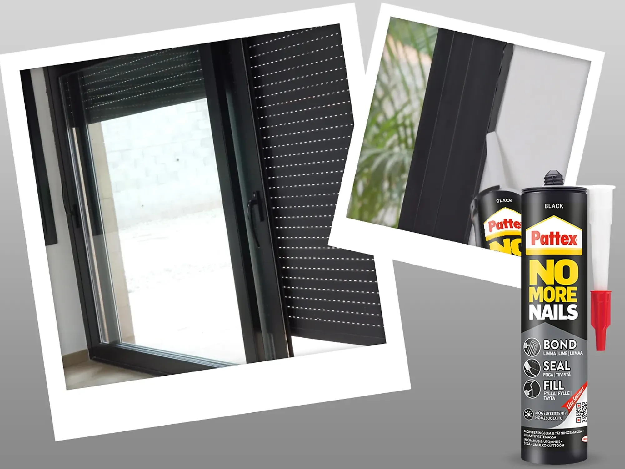 Fugelim Bond-Seal-Fill SVART 280ml-Pattex Outlet