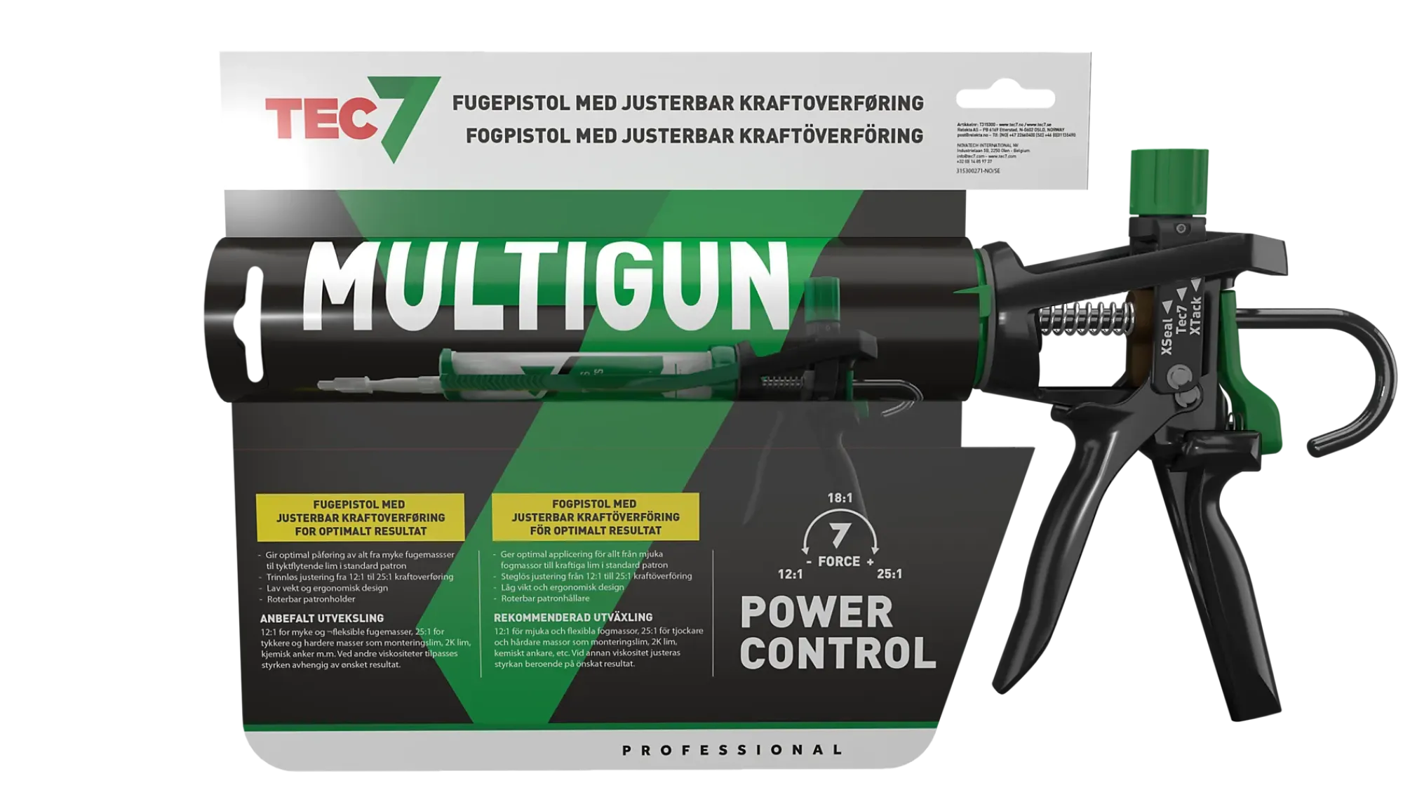 Fugepistol Multigun Justerbar-Tec7 Discount
